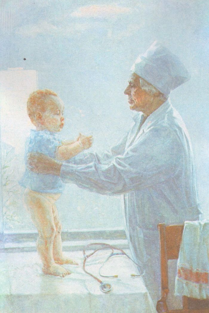 Елкин П. Портрет профессора Перевощиковой А.И. (1984)