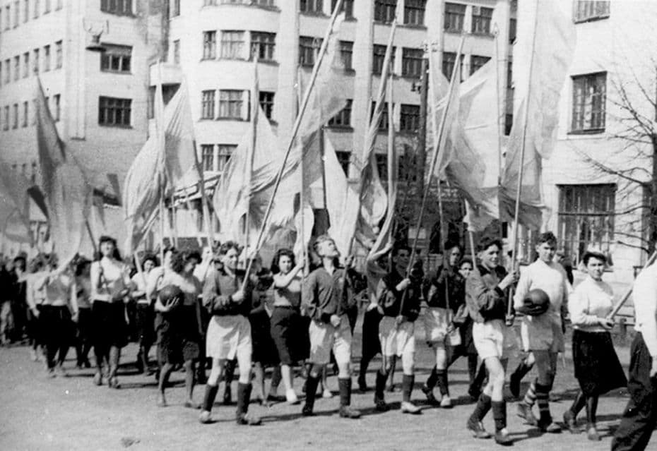  Демонстрация 1 мая 1949 года. Ижевск.