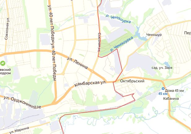 Улица Камбарская Ижевск. Карта.