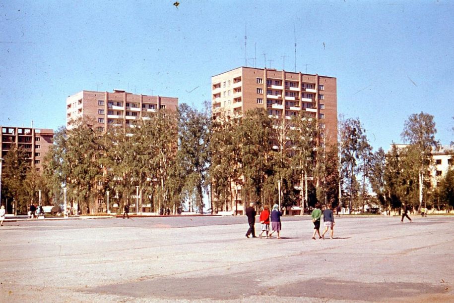 Центральная площадь Ижевска, 1970-й год.