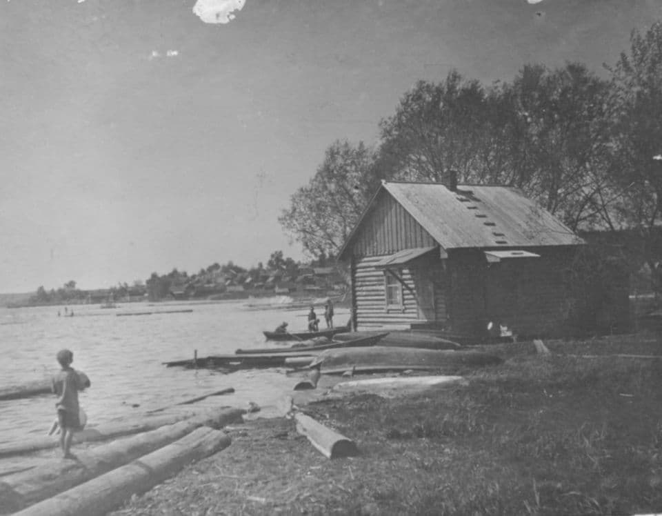 Северо-Восточный берег Ижевского пруда. Фото: 1934, Сергей Кошурников.