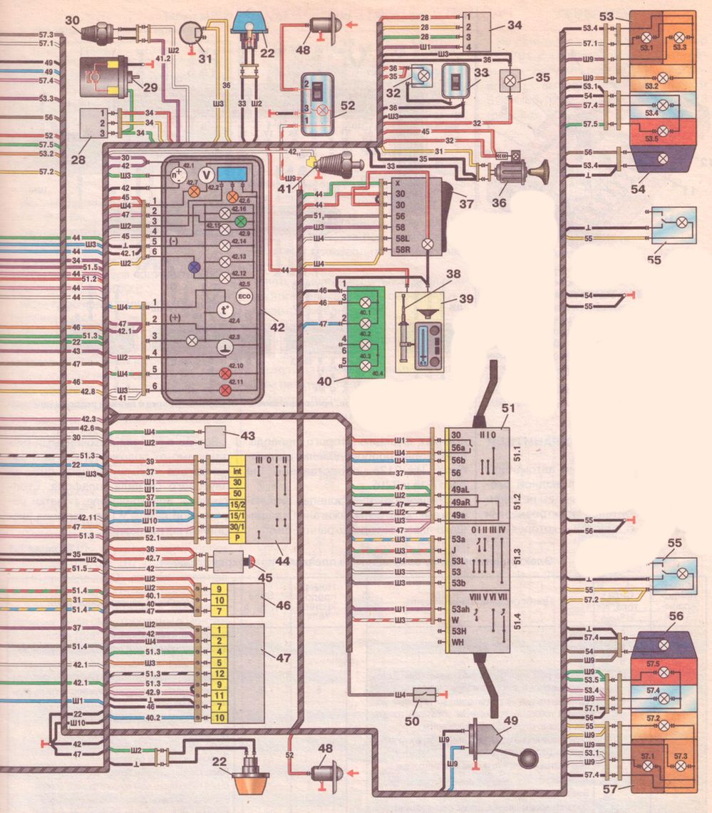 Схема электрическая ИЖ-2126.