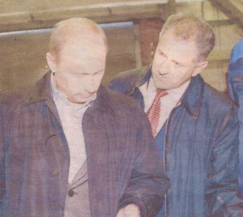 Александр Волков и Владимир Путин. Сентябрь 2010 года.