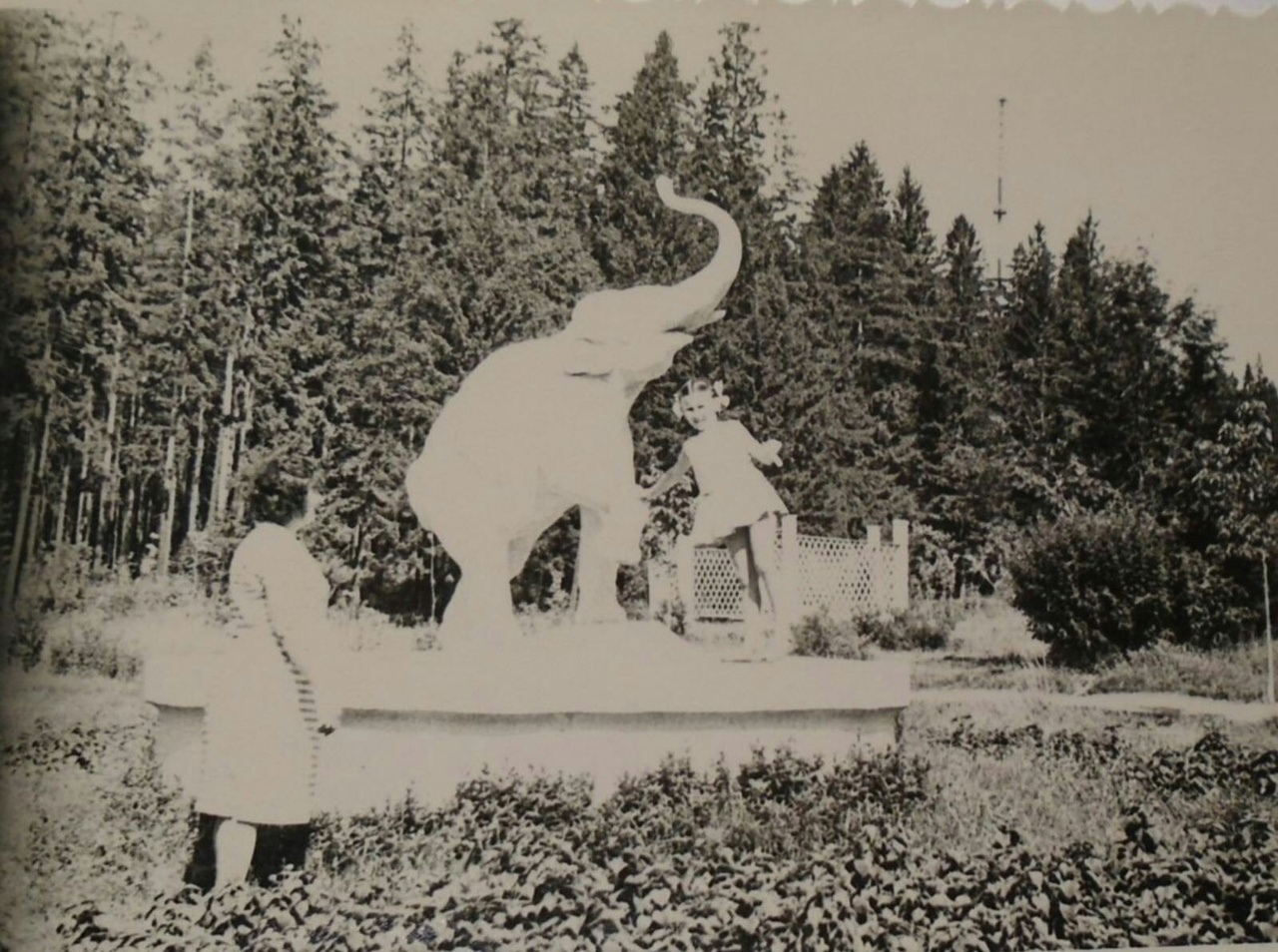 Скульптура - Слон. В парке Кирова.