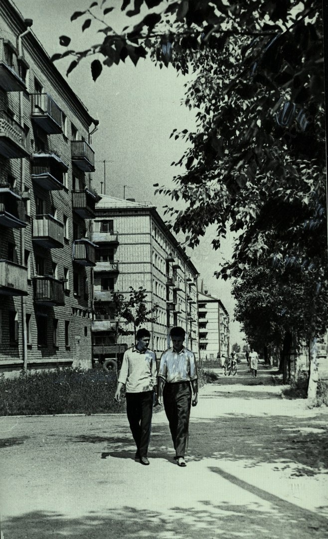 Улица Гагарина, 1970-е годы. Ижевск.