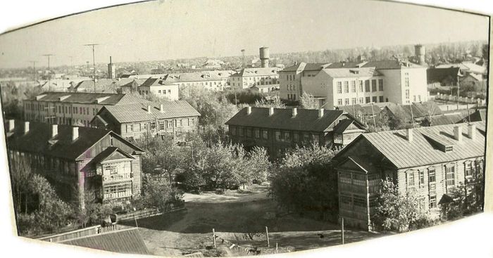 Рабочий посёлок №2 район "Дубитель". Фото: 1968 год, из коллекции Можгинского краеведческого музея.