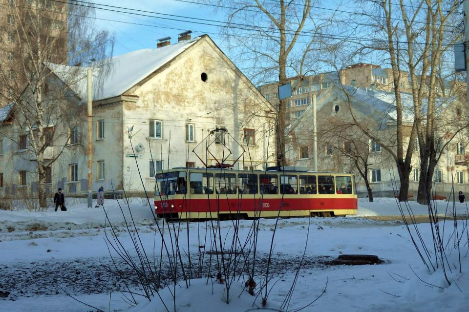 Улица Авангардная. Ижевск. Январь 2018. Фото: Александр Мухачёв.